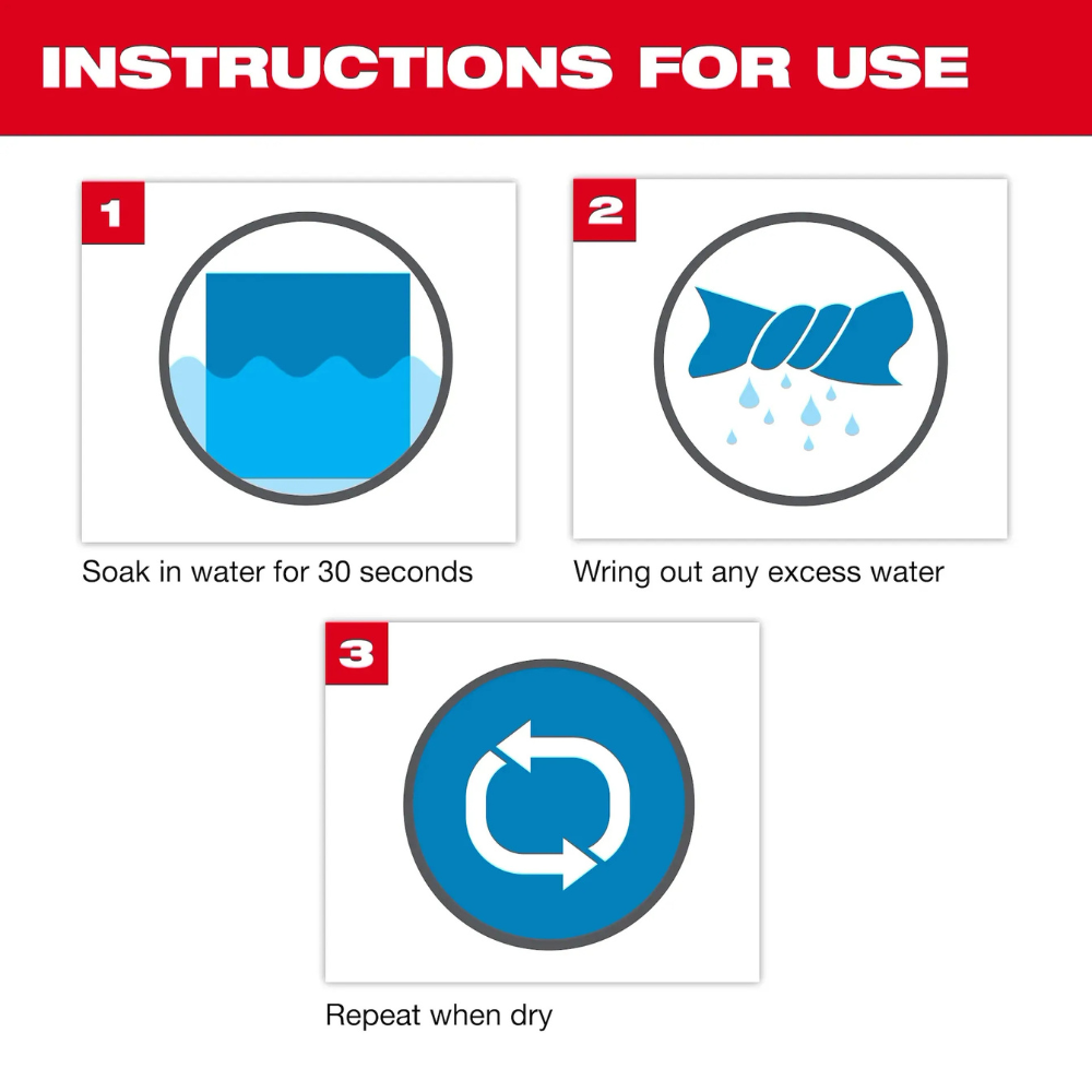 Milwaukee Cooling Microfiber Towel from GME Supply